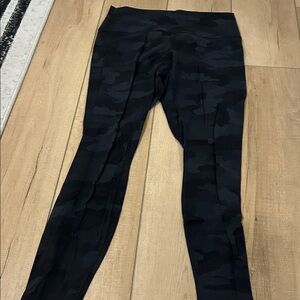 lululemon athletica Black Camo Leggings